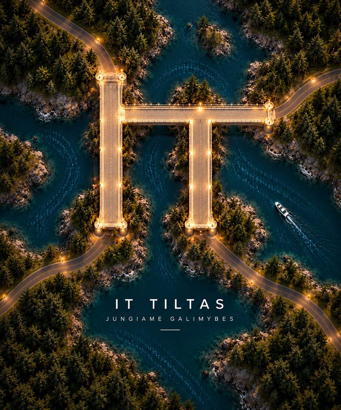 IT tiltas — apšviesti I ir T formos tiltai virš skaitmeninės upės